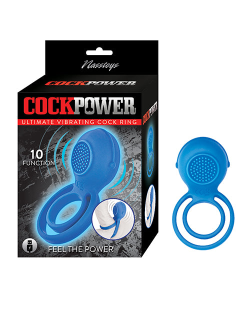 Nasstoys Penis Enhancement Vibrating Cock Ring with Dual Rings and Textured Stimulator for Enhanced Sensation