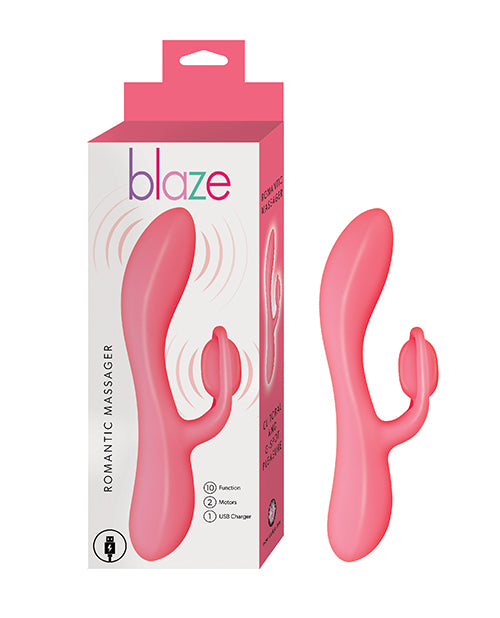 Blaze Vibrator Romantic Massager Dual Motors Ergonomic Curve for Versatile Intimate Stimulation