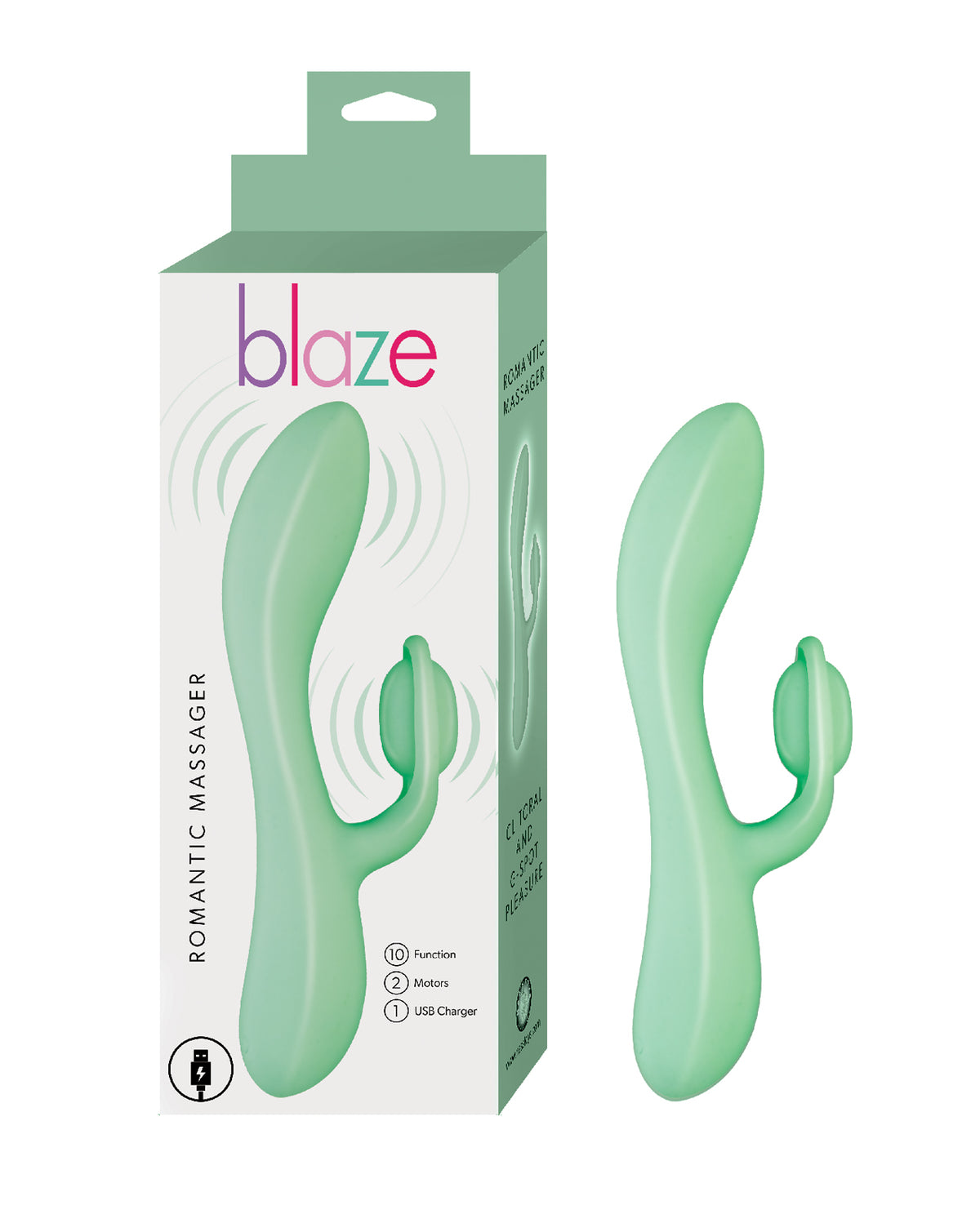 Blaze Romantic Massager - Aqua