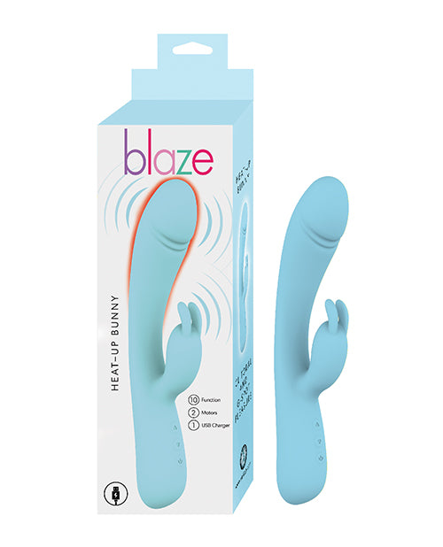 Blaze Vibrator dual motor heating function blue silicone for G-spot and P-spot stimulation