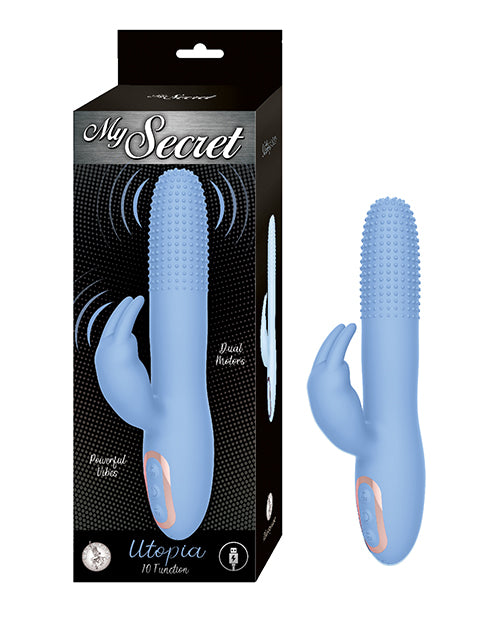 Nasstoys Vibrator Dual Motor Textured Shaft Bunny Ear External Stimulator for Intense Personal Pleasure