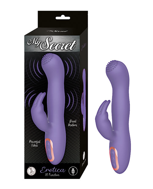 Nasstoys Vibrator Dual Motor Bunny Ear Stimulator Textured Tip for G-spot and Clitoral Pleasure