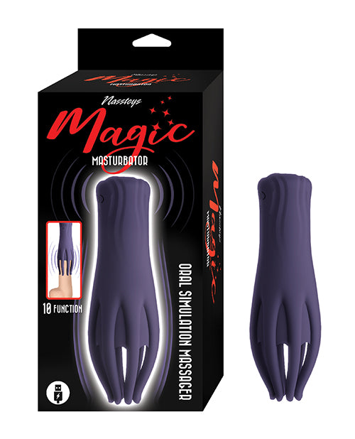 Nasstoys Masturbator Fluttery Silicone 10 Vibrations Ergonomic Handle for Realistic Oral Simulation Pleasure
