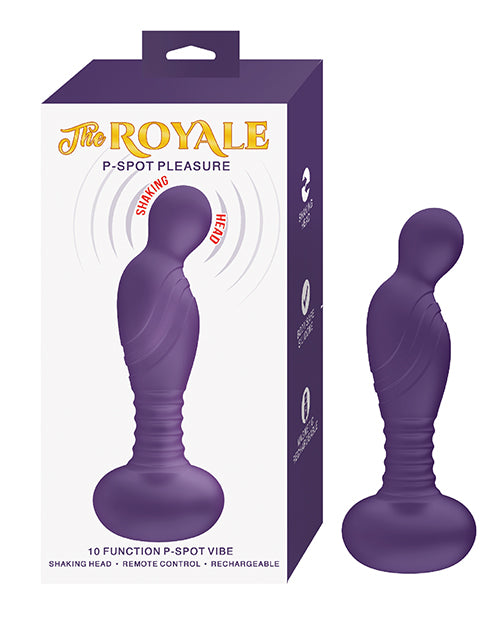 Royale P-Spot Pleasure Vibrator in Purple with Curved Tip