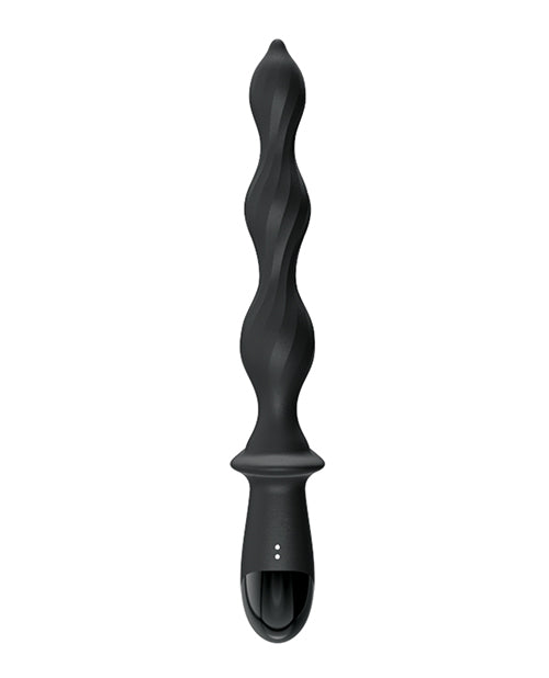Deep Dive Contoured Wand Massager in Black with Ergonomic Design