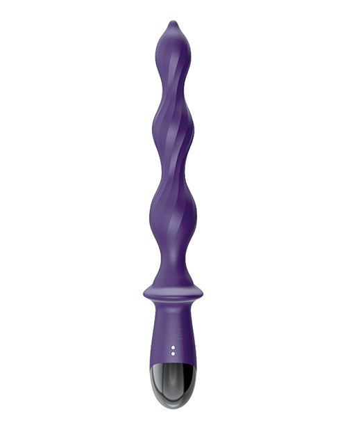 Deep Dive Contoured Wand Massager in Purple with Ergonomic Design