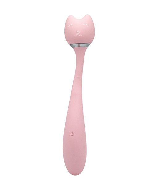 Like A Kitten Stimulators Cat-Shaped Silicone Vibrator Wand with Flexible Neck for Targeted External Stimulation
