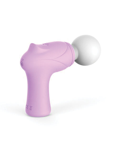 Wild Pop Vibe Mini Massager with Compact Lavender Design and Three Handle Styles for Portable Relaxation