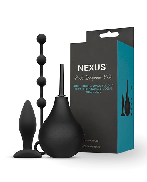 Nexus Anal Products Beginner Kit with Silicone Butt Plug and Beads for Comfortable Anal Exploration