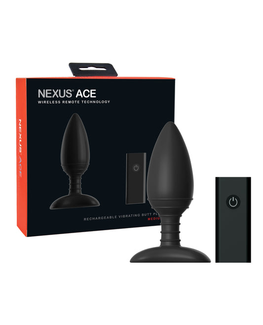 Nexus Remote Control Butt Plug with Silicone Ridges and Waterproof Design for Versatile Anal Stimulation