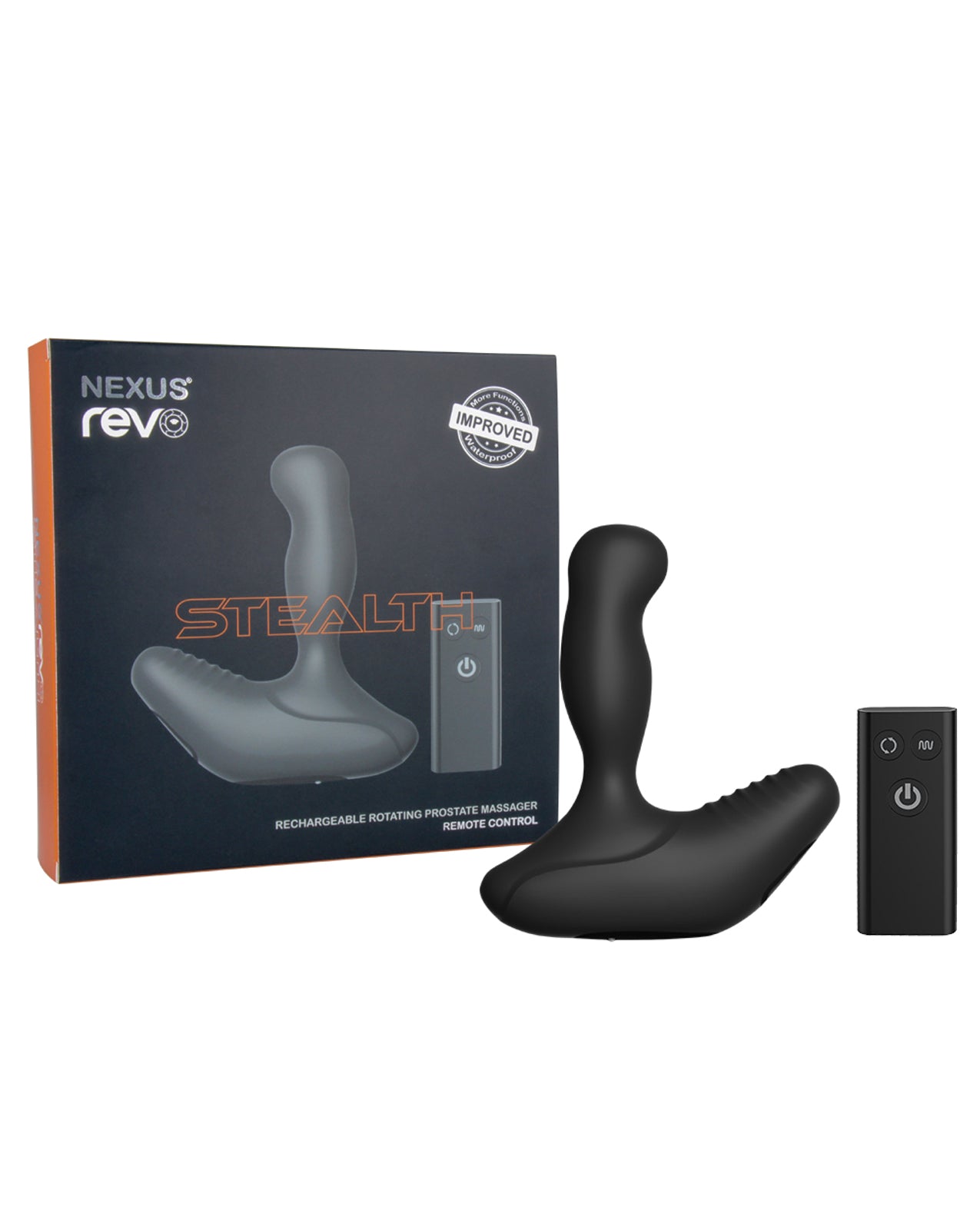 Nexus prostate massager black rotating shaft remote control waterproof design for targeted anal stimulation