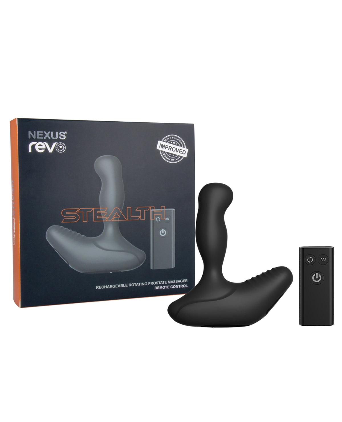 Nexus prostate massager black rotating shaft remote control waterproof design for targeted anal stimulation