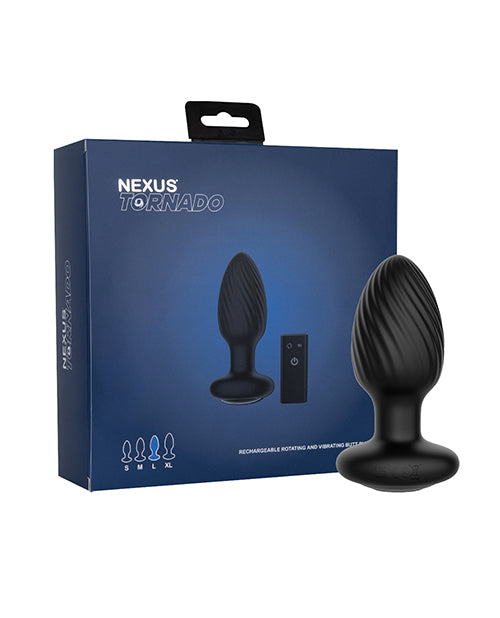 Nexus Anal Plug Rotating Vibration Remote Control Waterproof Silicone for Advanced Stimulation
