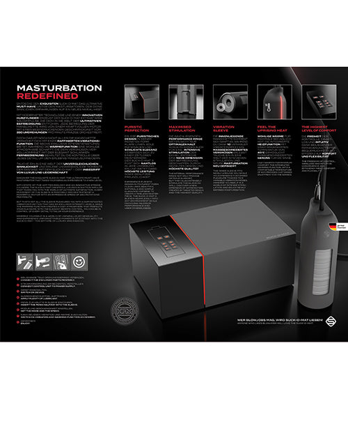 Suck-O-Mat 3 Masturbator Machine with Adjustable Suction Settings