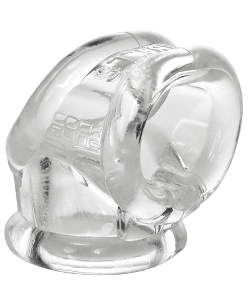 Oxballs Cock and Ball Sling Clear FLEXtpr Ergonomic Design for Enhanced Support and Bulge