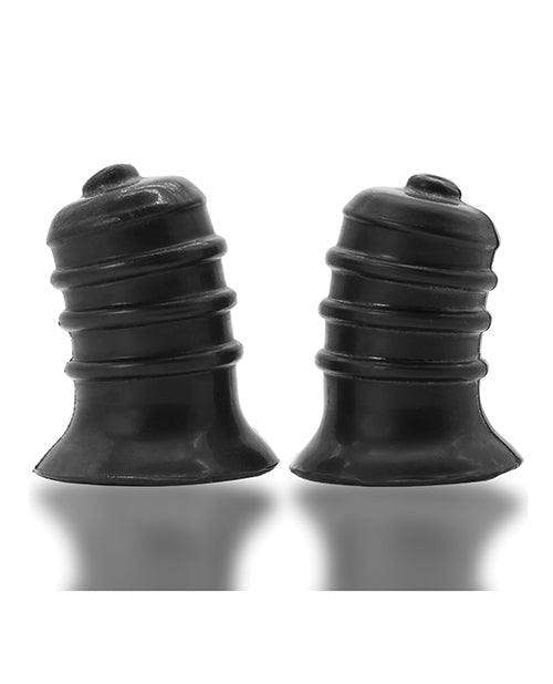 Oxballs nipple suckers curved silicone springy ribbed design for intense nipple suction and enhanced stimulation