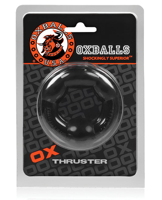 Oxballs Thruster Cockring - Black Stretchy FLEXtpr Support