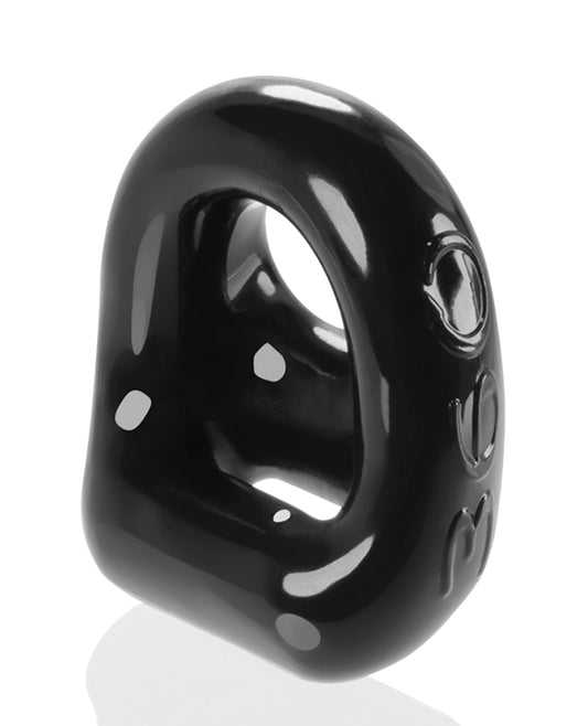 Oxballs Cock Ring and Ballsling FLEX-TPR black dual-function support for intimate male enhancement