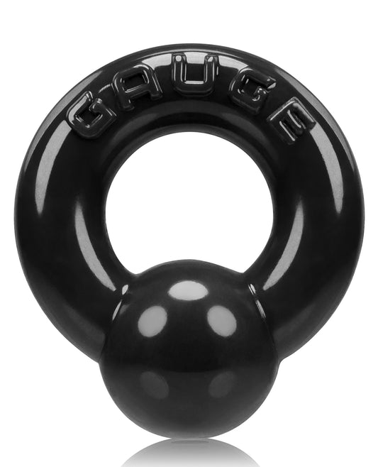Oxballs Cockring Black Soft Thick Ball Versatile Wear for Enhanced Sensation