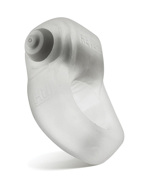 Oxballs Clear Ice Cockring with LED ergonomic silicone stretch design for secure, glowing performance enhancement