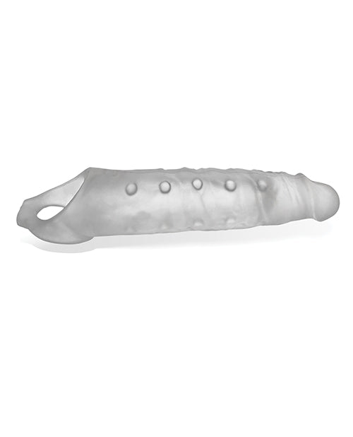 Oxballs Cocksheath Clear Silicone Adjustable Fit Realistic Texture for Enhanced Reach and Sensation