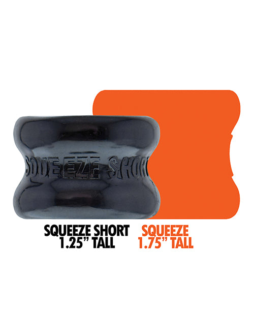 Oxballs Squeeze Short Ball Stretcher - Black Silicone Comfort Fit
