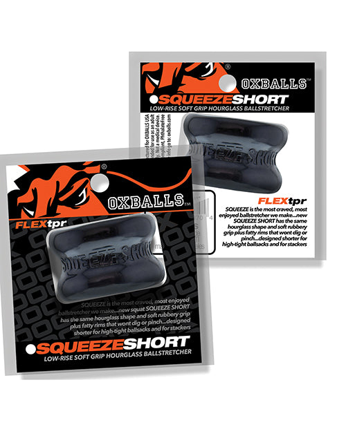 Oxballs Squeeze Short Ball Stretcher - Black Silicone Comfort Fit