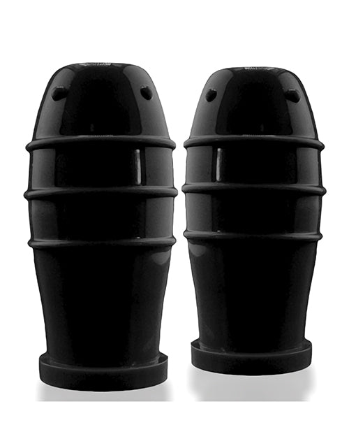 Oxballs Lankyz Silicone Nip Suckers - Black Nipple Stimulators