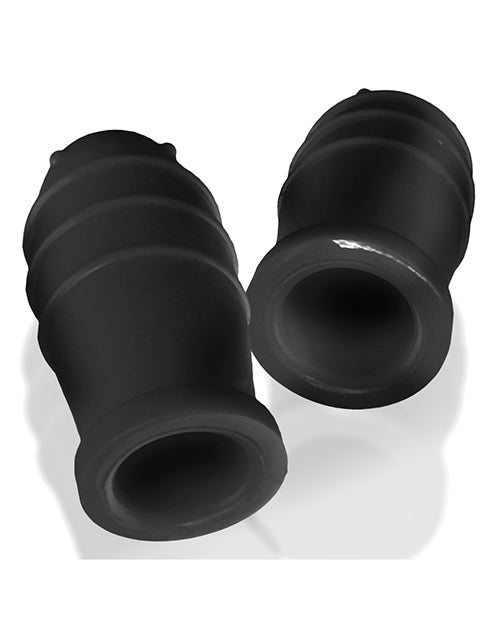 Oxballs Lankyz Silicone Nip Suckers - Black Nipple Stimulators