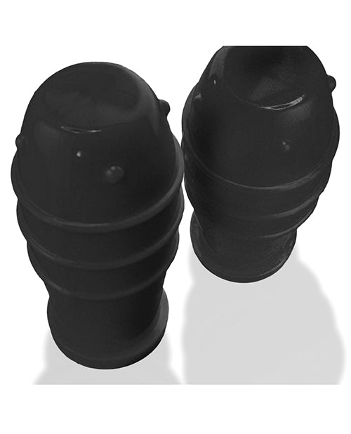 Oxballs Lankyz Silicone Nip Suckers - Black Nipple Stimulators