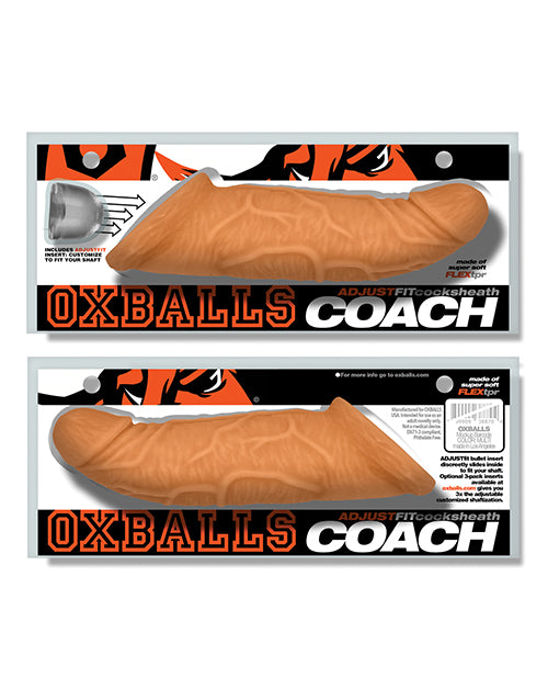 Oxballs Coach Cock Sheath in Skinz Peachy – Realistic Penis Extender