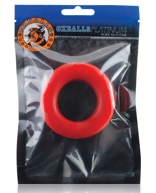 Oxballs Cock-T Red Silicone Cockring with Skin-Like Comfort