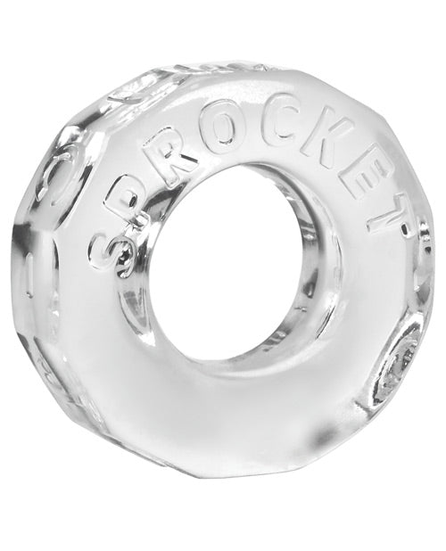 Oxballs Cockring Clear flexTPR Super Stretchy Padded Bulge Design for Enhanced Comfort and Support