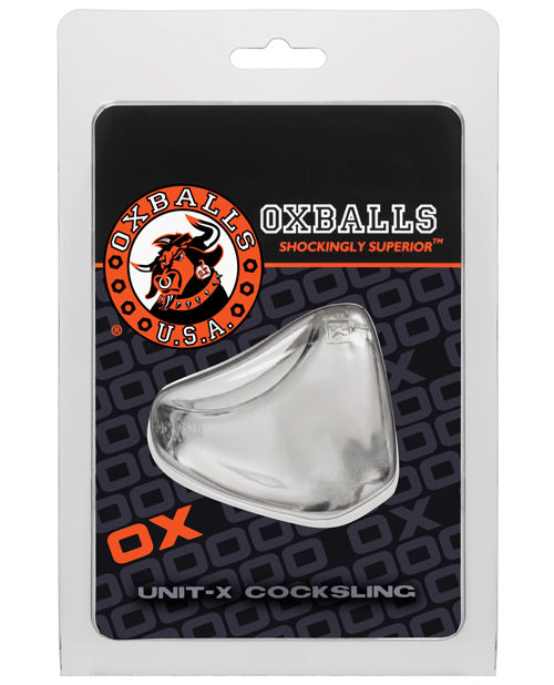 Oxballs UNIT-X Clear Ergonomic Cock Sling with Stretchy flexTPR