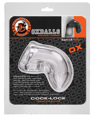 Oxballs Clear Cock Lock – Soft FlexTPR Cock Cage with Bulge Enhancer