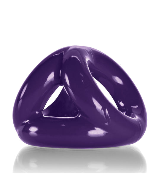 Oxballs Cocksling Triple-Ring Adjustable Support in Eggplant for Comfortable Enhancement and Bulge
