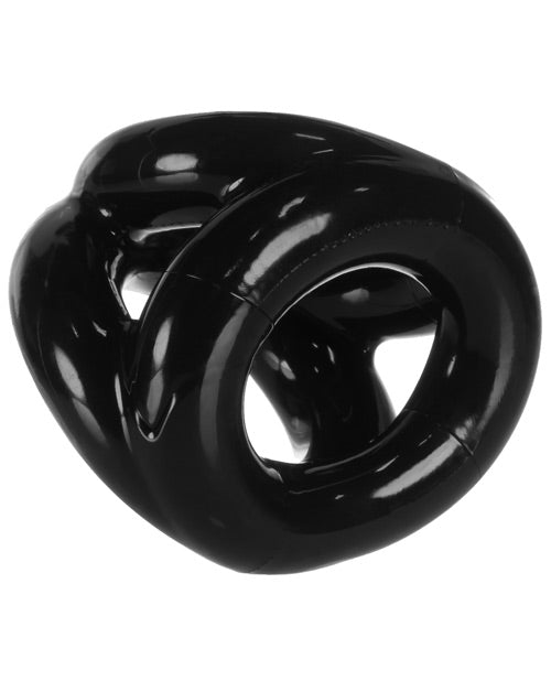 Oxballs Cockring Tri-Sport 3-Ring Sling with Soft Stretchy Material and Adjustable Fit for Enhanced Support