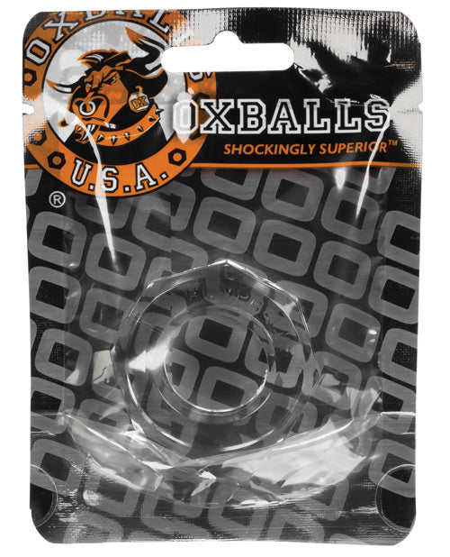 Oxballs Humpballs Clear Cockring with Ultra-Stretchy flexTPR
