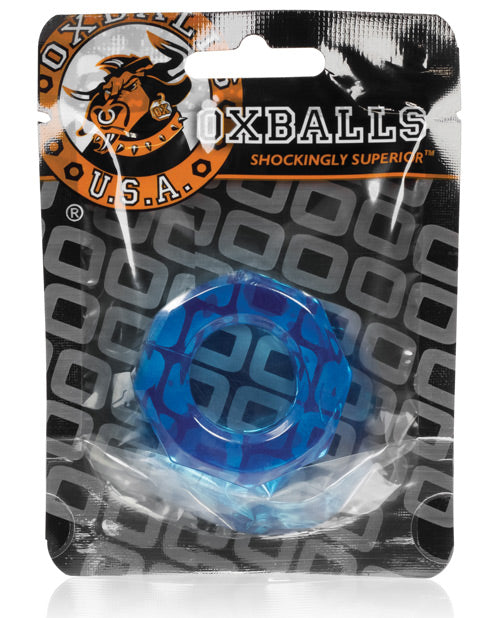 Oxballs Ice Blue FlexTPR Cock Ring with Seamless Stretch