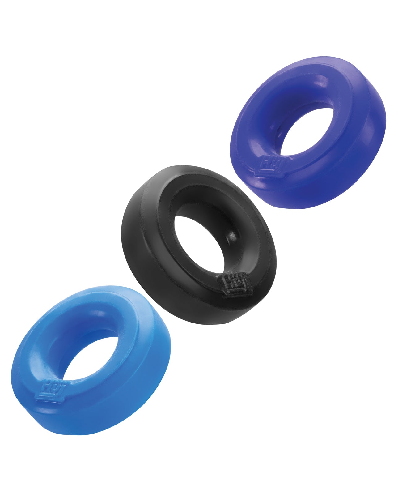 Hunky Junk C-Ring Multi Pack – Cobalt Silicone Comfort Pack of 3