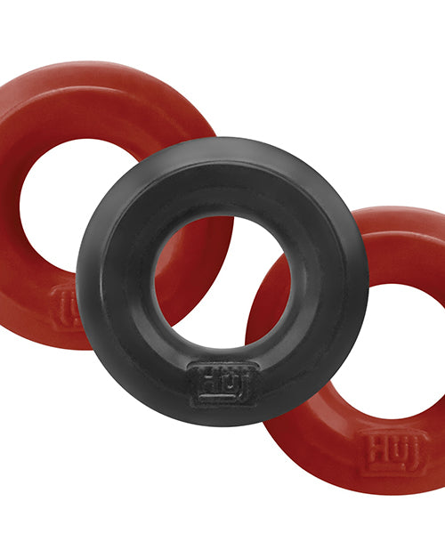Hunky Junk Silicone C-Ring Multi Pack with Internal Groove and Stretch Design for Enhanced Comfort and Versatile Penis Enhancement