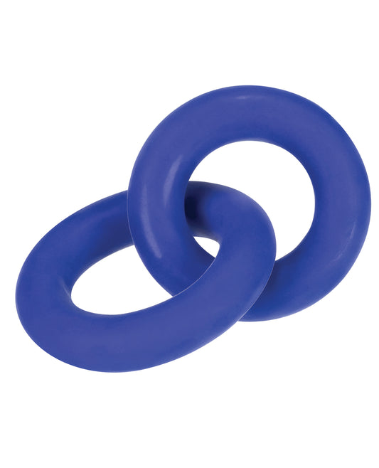 Hunky Junk Penis Enhancement DUO Linked Cock & Ball Rings with PLUS+silicone blend for superior support and comfort