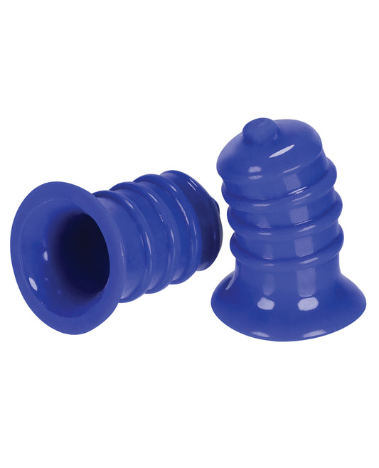 Hunky Junk Cobalt Nipple Suction Toys with FlexTPR Material and Deep Curved Cups for Enhanced Sensation