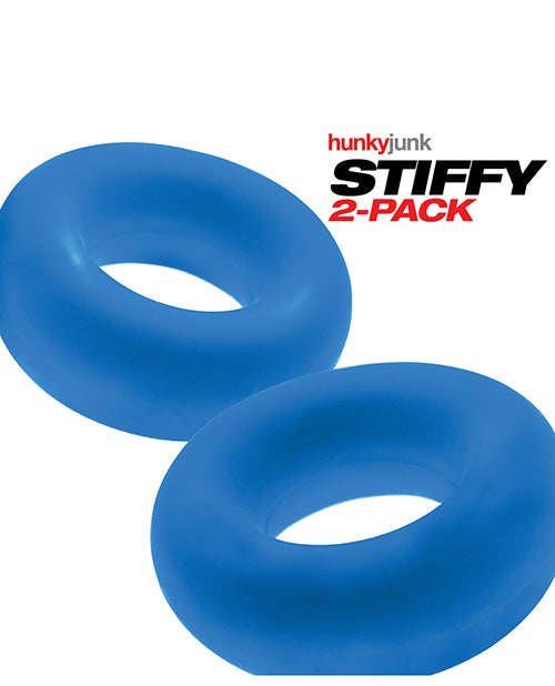 Hunky Junk Cockrings Non-Roll Firm Grip Silicone Blend for Comfortable Penis Enhancement