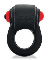 Hunkyjunk Revring Cock Ring w/Vibe - Tar w/Red Vibe