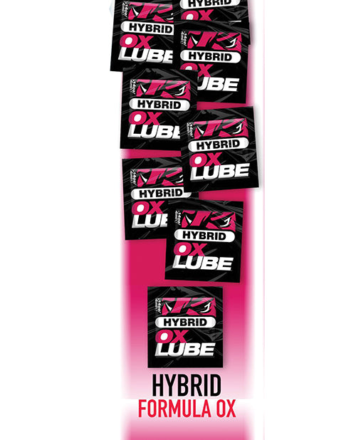 Oxballs Lubricant Hybrid Formula Individual Sachets Non-Sticky and Toy Safe for Smooth Versatile Play
