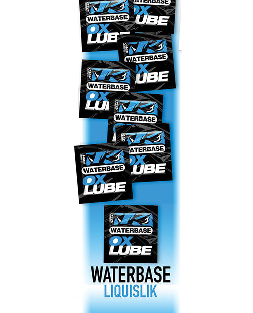 Oxballs Waterbase Lubricant Liquislik Non-Staining Single-Use Sachets for Safe Toy Play