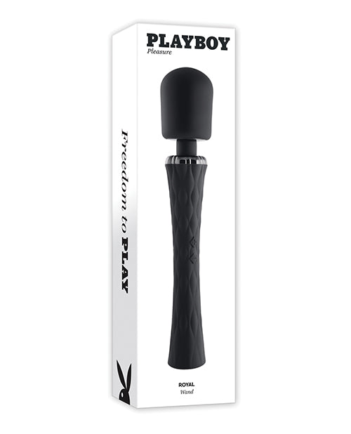 Playboy Massage Product Silicone Wand Vibrator with Flexible Neck and Cushioned Head for Intimate Massage