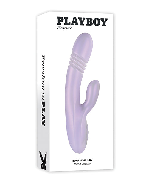 Playboy Rabbit Vibrator Velvet-Smooth Silicone Heated Thrusting Action for Intense G-Spot Stimulation