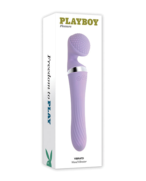 Playboy Wand Vibrator Dual-Ended Flexible Neck Textured Head for Versatile Massage Pleasure